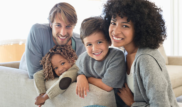 family smiling 