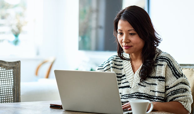person working on laptop